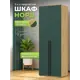 Шкаф распашной Миф Норд с 2 дверями 80x223x51 см ЛДСП цвет изумрудный