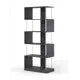 Стеллаж Куб №7 5 полок 90x210x45 см ЛДСП цвет черный