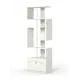 Стеллаж Куб №4 с тумбой Т-16 90x255x45 см ЛДСП цвет белый