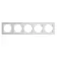 Рамка для розеток и выключателей Stekker Катрин Катрин 5 постов цвет белый матовый 49598