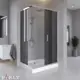 Душевой уголок с поддоном Parly QZ71S N 70x100x195 низкий поддон профиль хром стекло тонированое