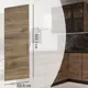 Фасад кухонного шкафа Токио 32.8x102.1 см DELINIA ID ЛДСП цвет темное дерево
