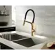Смеситель для кухни Vincea VKF-115BG гибкий излив 20.5 см цвет брашированное золото