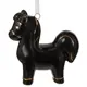 Елочная игрушка Лошадка 823749 8 см черный