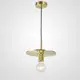 Светильник подвесной Imperiumloft Rh utilitaire disk shade pendant Impr_123643-22 1 лампа 3 м² цвет латунь