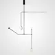 Люстра на штанге Imperiumloft Lines Impr_140823-26 2 лампы 3 м² цвет белый/черный