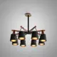 Люстра на штанге Imperiumloft Natura Impr_178002-26 8 ламп 16 м² цвет черный