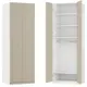 Шкаф распашной Байонна латте 80х232,2х54,5 с 4 полками и  штангой  ЛДСП белый