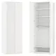 Шкаф распашной Висла белый 80х232,2х54,5 с 4 полками и  штангой  ЛДСП белый