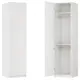 Шкаф распашной Висла белый 60х232,2х54,5 с 2 полками и 2 штангами ЛДСП каркас белый