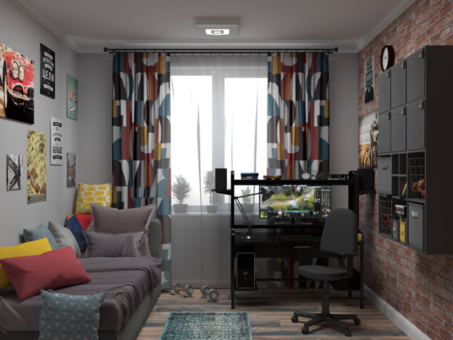 Детская для подростка в стиле лофт Детская для подростка в стиле лофт