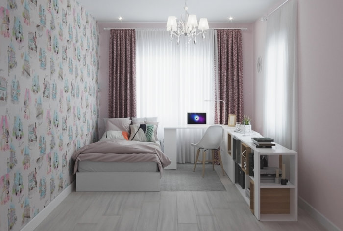 Детская в утонченных розовых оттенках Детская в утонченных розовых оттенках