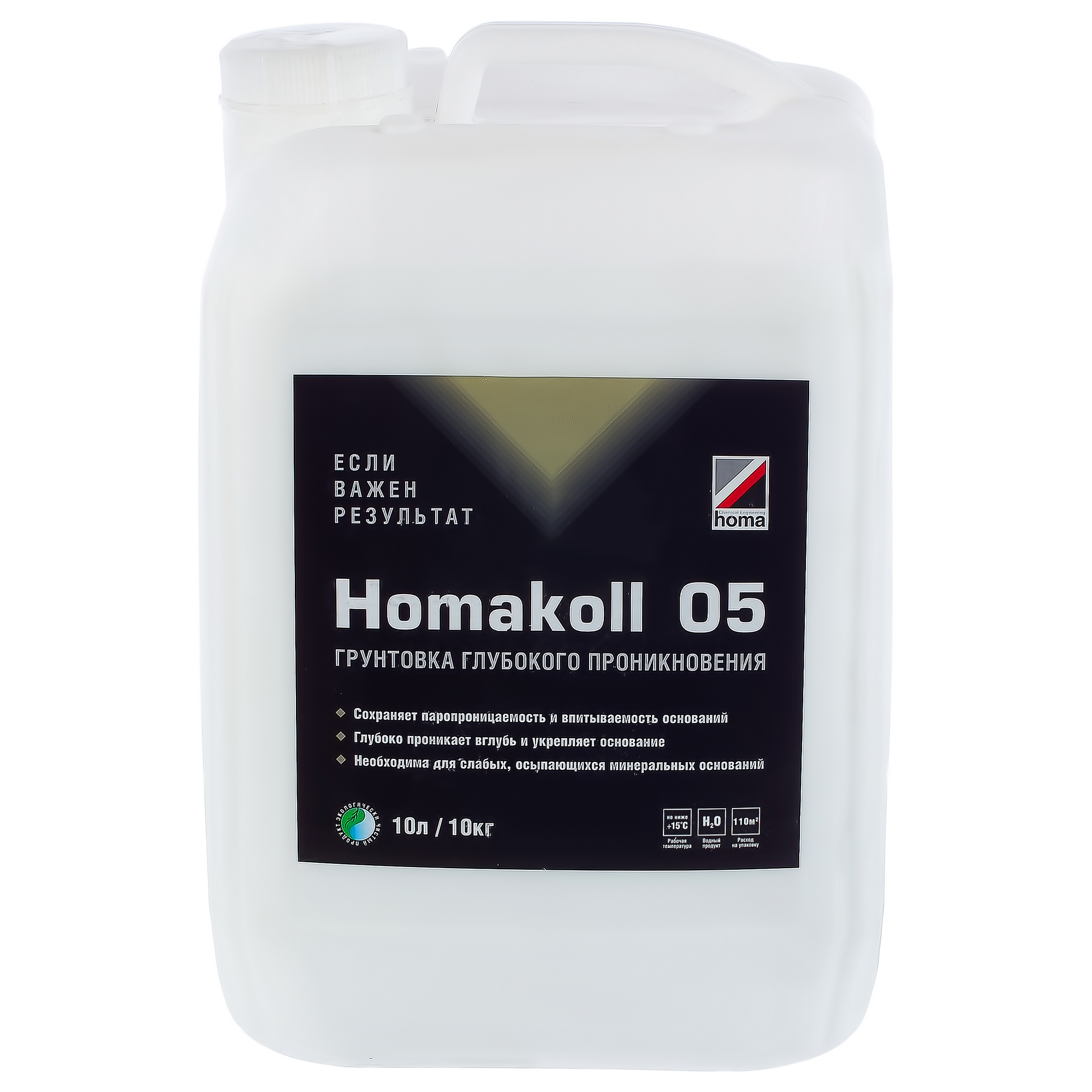 Изображение товара Грунтовка Homakoll для пористых оснований 10 л - надежная подготовка поверхностей