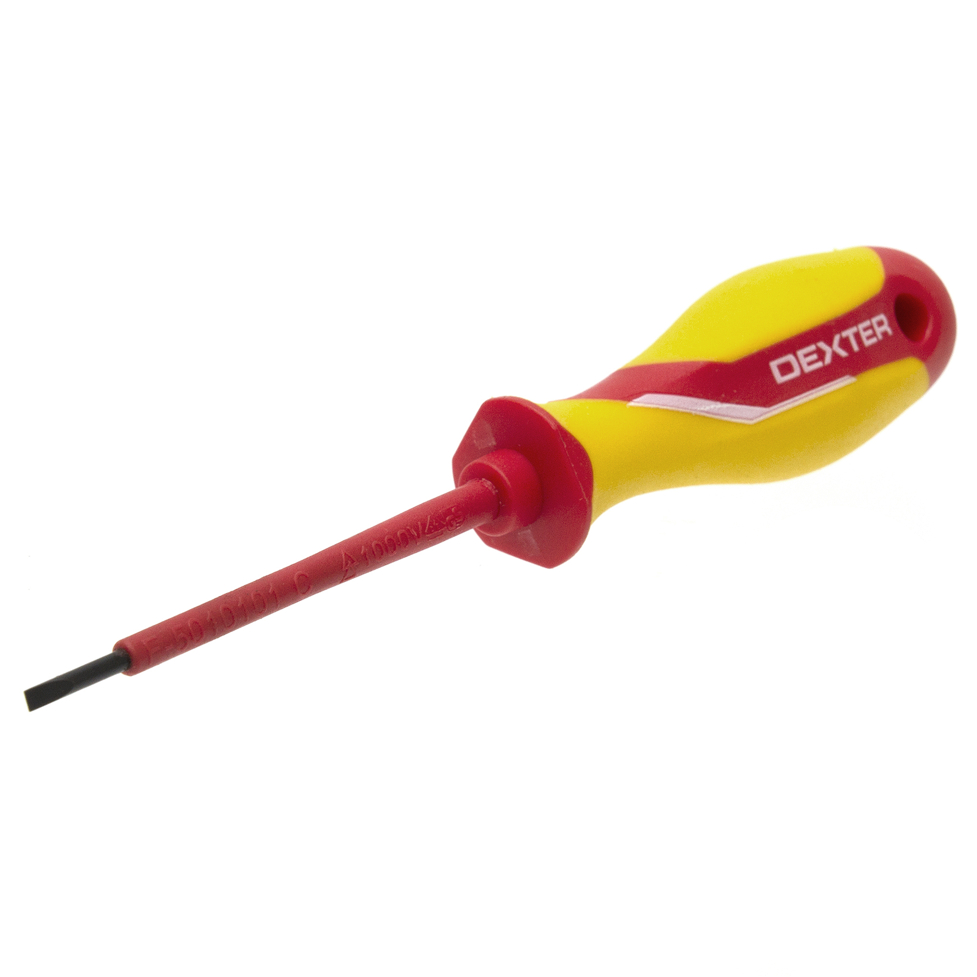 Изображение товара Диэлектрическая отвертка Dexter SL2.5x75 мм электромонтажный ручной инструмент