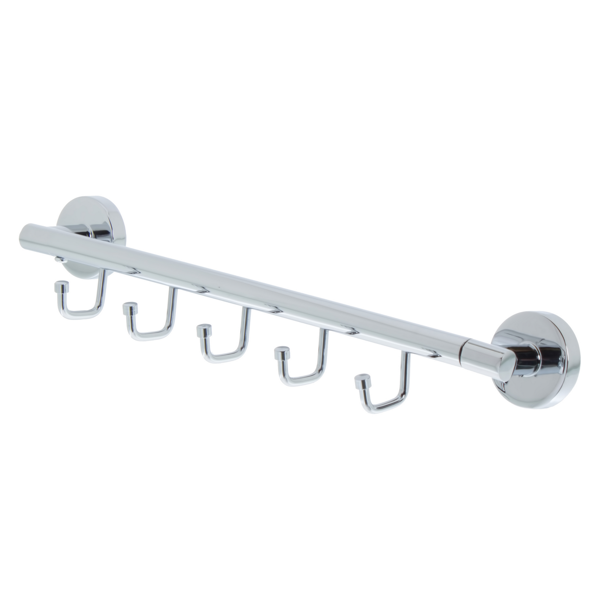 Изображение товара Планка Mr Penguin Sonata с 5 крючками, хромированная сталь, настенный полотенцедержатель