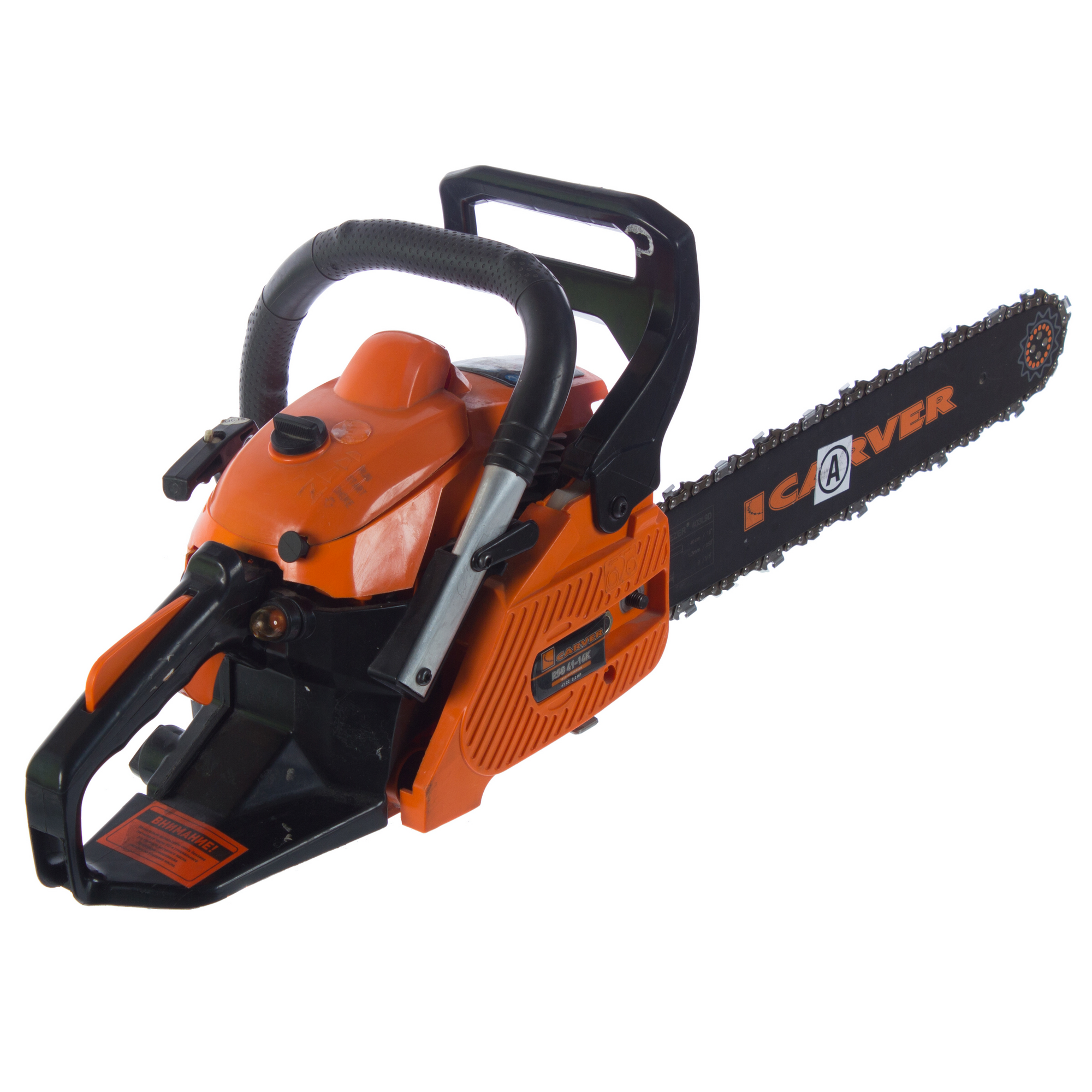 Изображение товара Бензиновая цепная пила Carver RSG-41-16K с 40 см шиной для дома и строительства