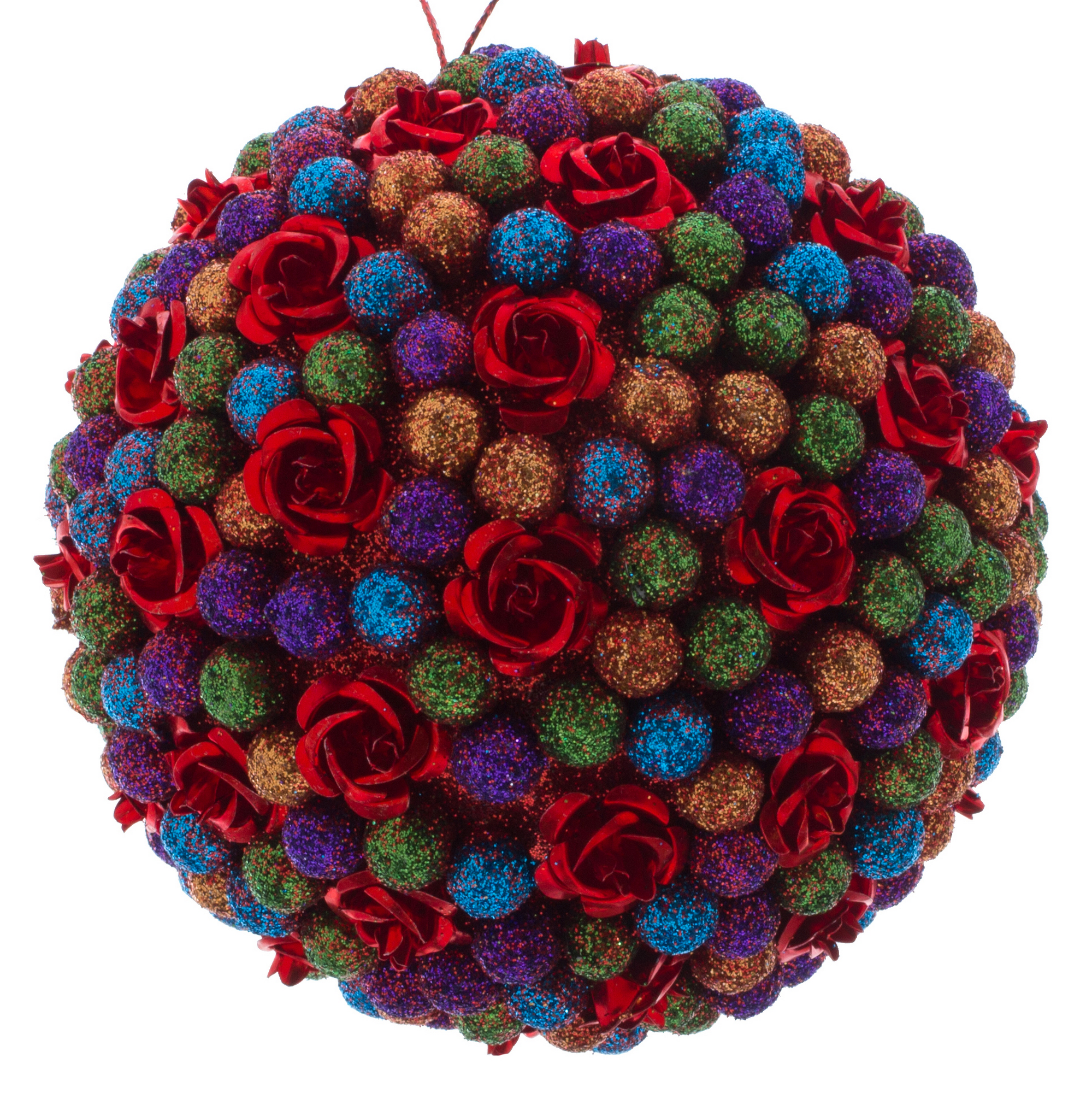 Изображение товара Новогодний шар 41100 10 см мультиколор елочная игрушка