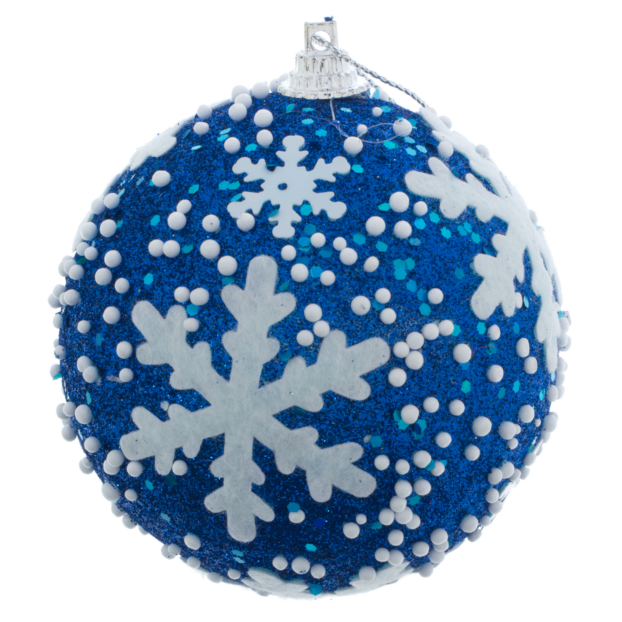 Изображение товара Шар ёлочный «Снежинка» 8 см