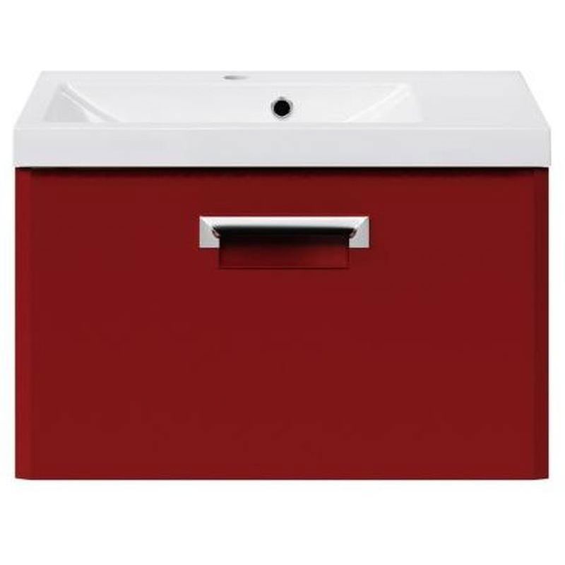 Изображение товара Тумба под раковину подвесная «Бостон», 70 см, цвет бордо