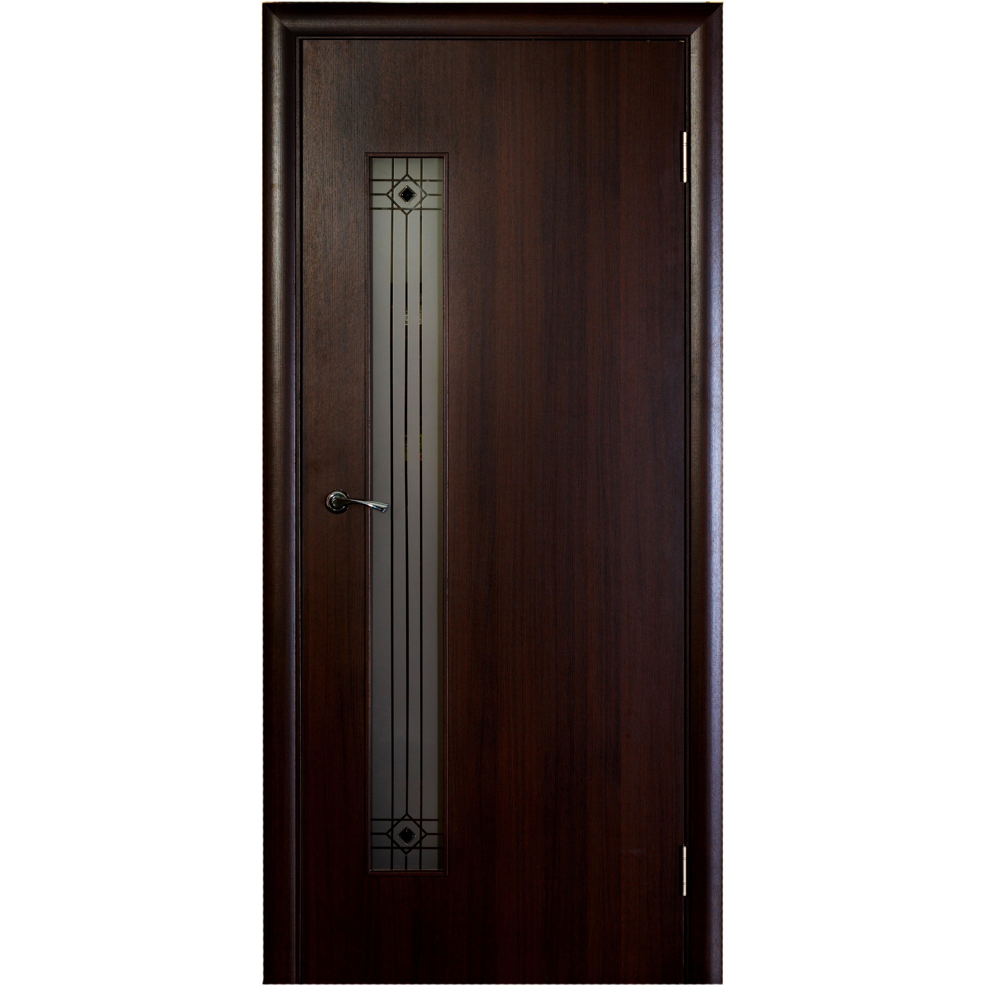 Изображение товара Дверь межкомнатная остеклённая Стандарт 80x200 см, ламинация, цвет венге