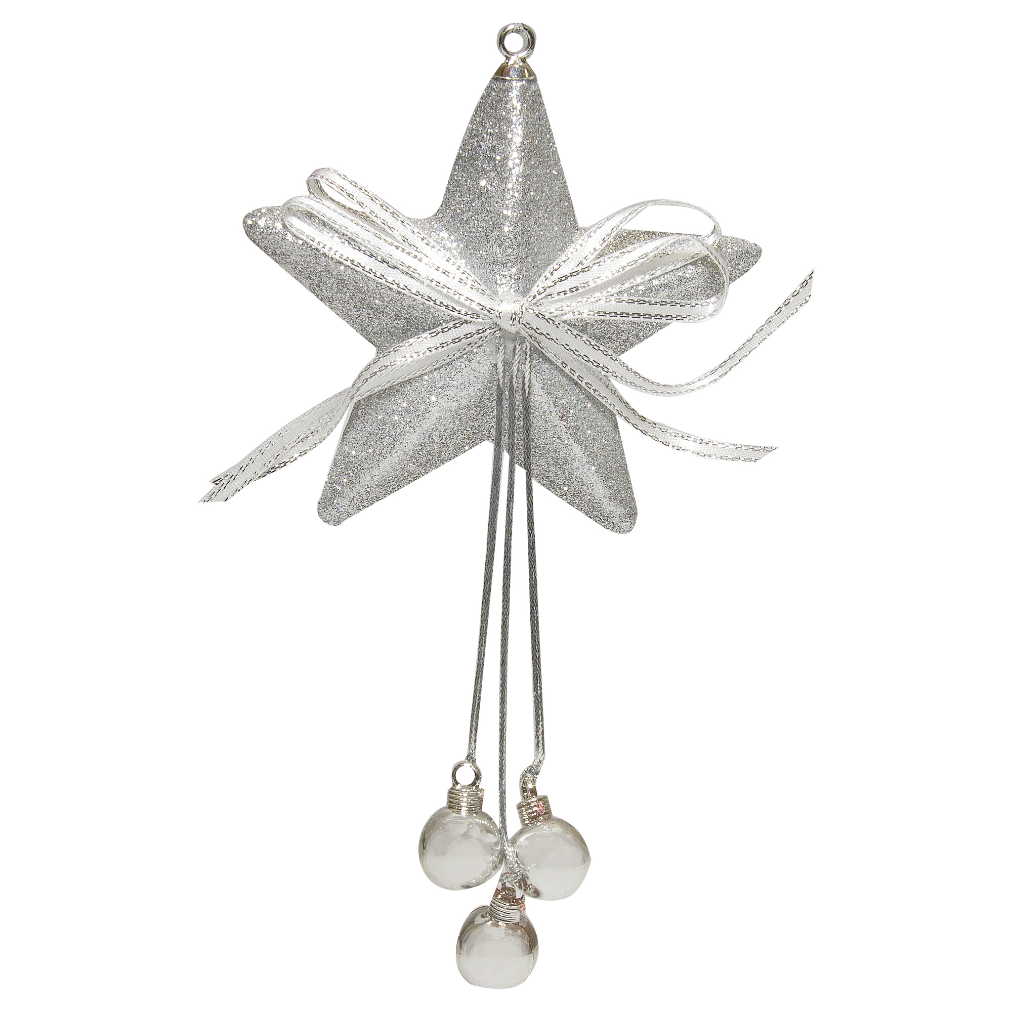 Изображение товара Ёлочное украшение «Звезда» 15 см, цвет серебристый