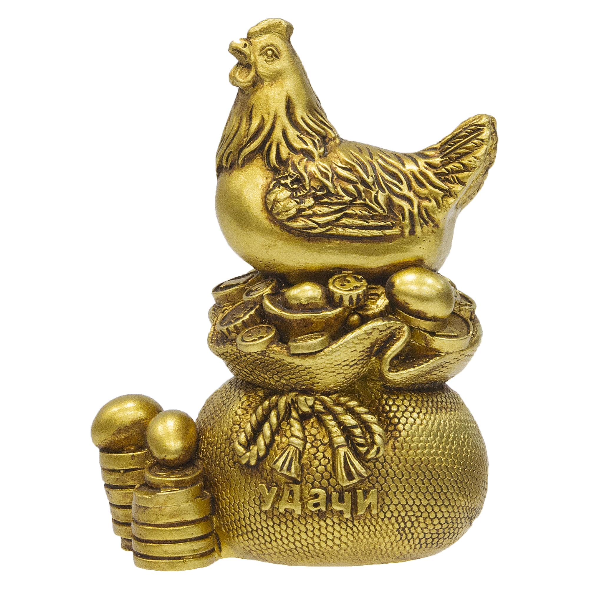 Изображение товара Сувенир "Курочка золотая" 5. 5 см - новогоднее украшение для елки и интерьера