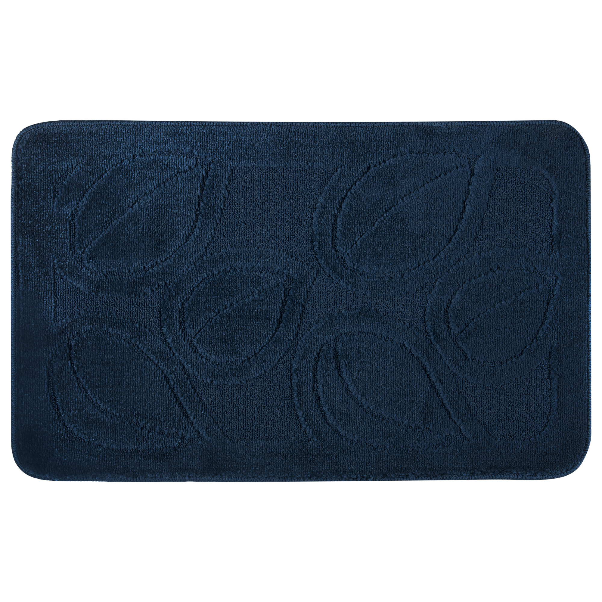 Изображение товара Коврик для ванной комнаты «Flora» 50х80 см цвет синий