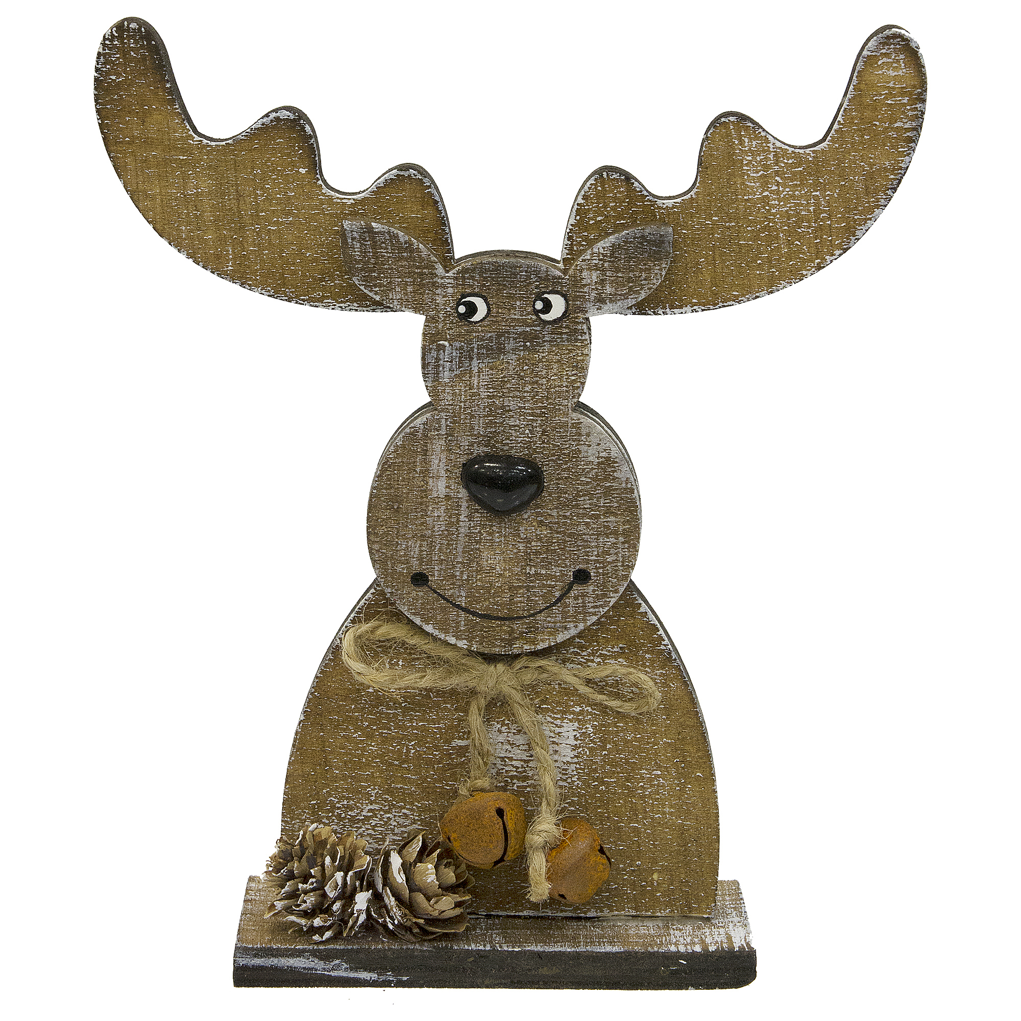 Изображение товара Декоративное украшение Олень коричневый 16.5 см новогодний декор