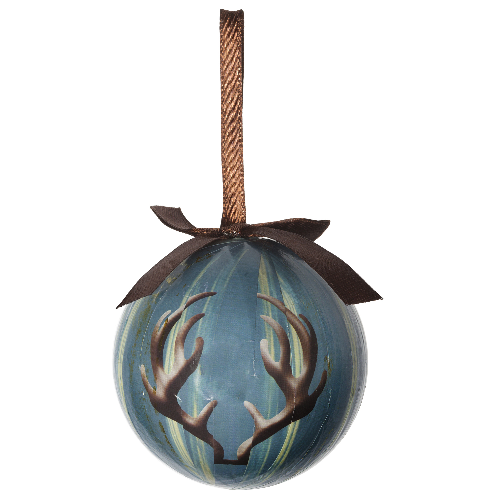 Изображение товара Шар ёлочный, с лентой, 8 см