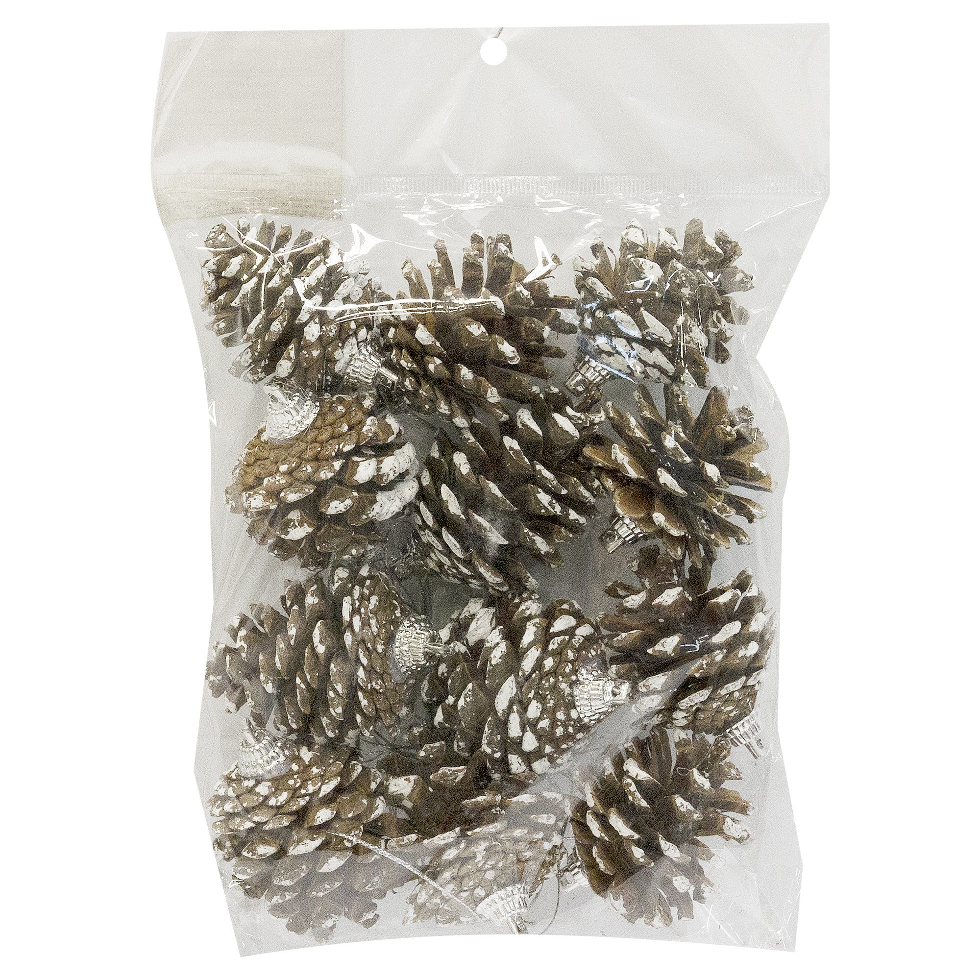 Изображение товара Ёлочное украшение Шишка натуральная 4 см набор 12 шт для новогоднего декора