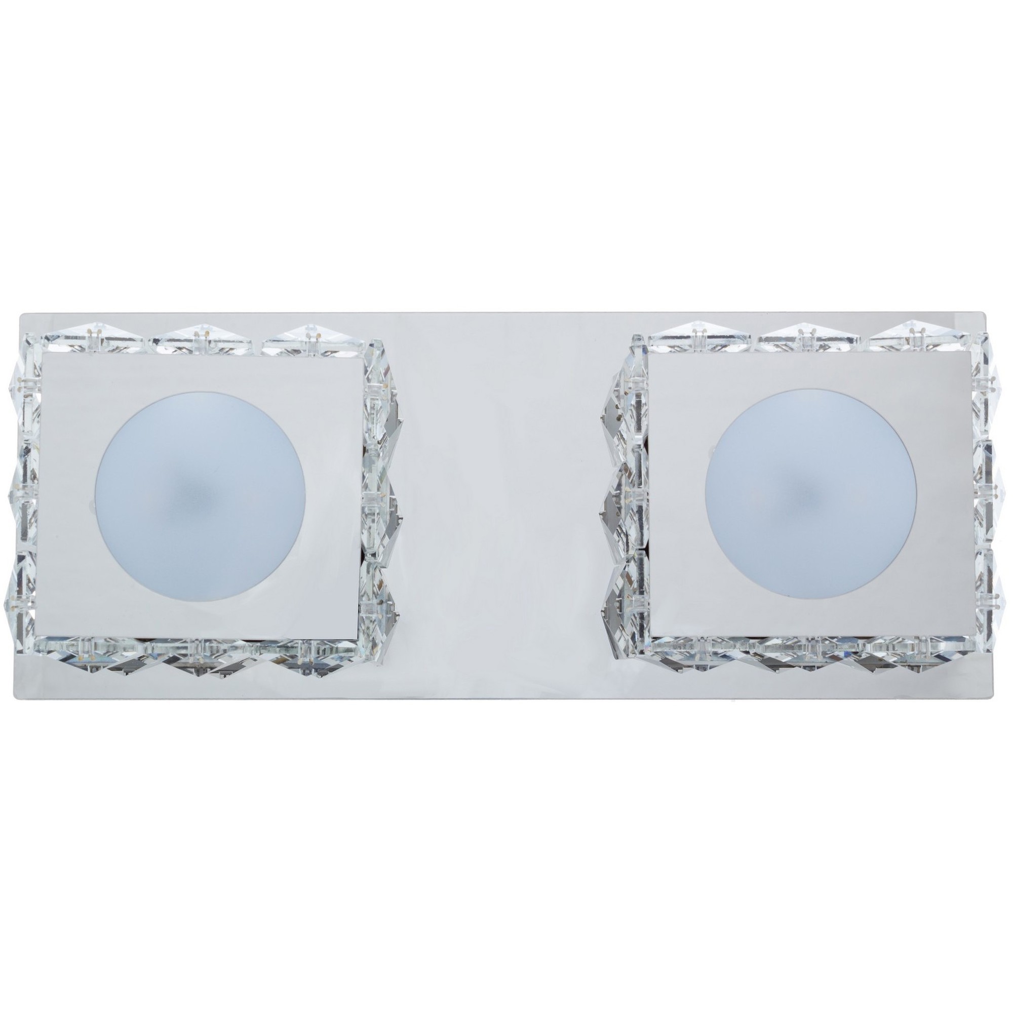 Изображение товара Светильник настенно-потолочный светодиодный «Gloss», 2x5 Вт, акрил/металл