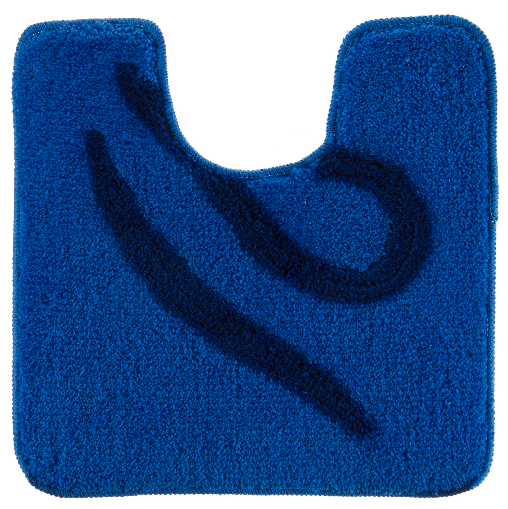 Изображение товара Коврик для туалета Узоры, 50х50 см, цвет синий