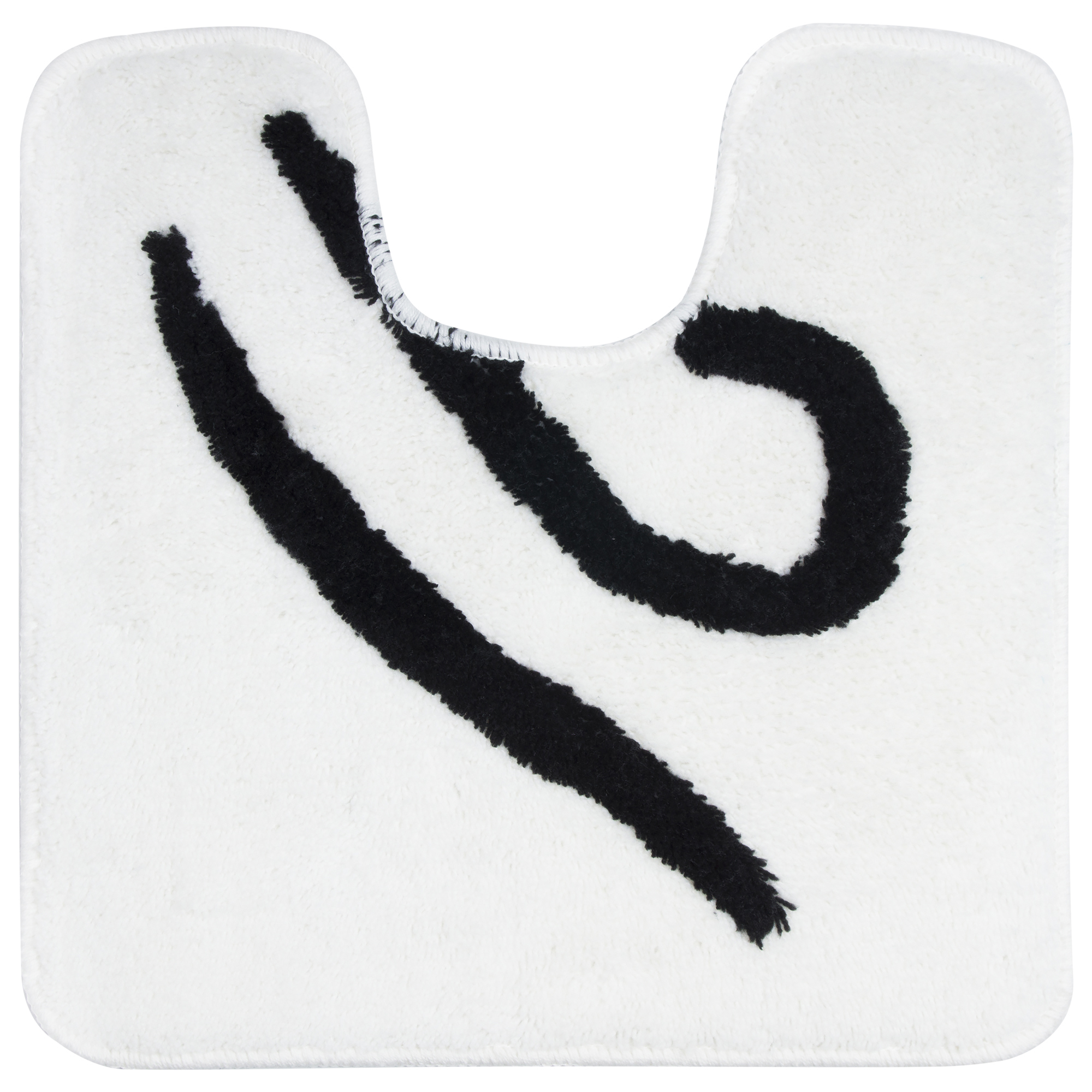 Изображение товара Коврик для туалета Узоры, 50х50 см, цвет белый