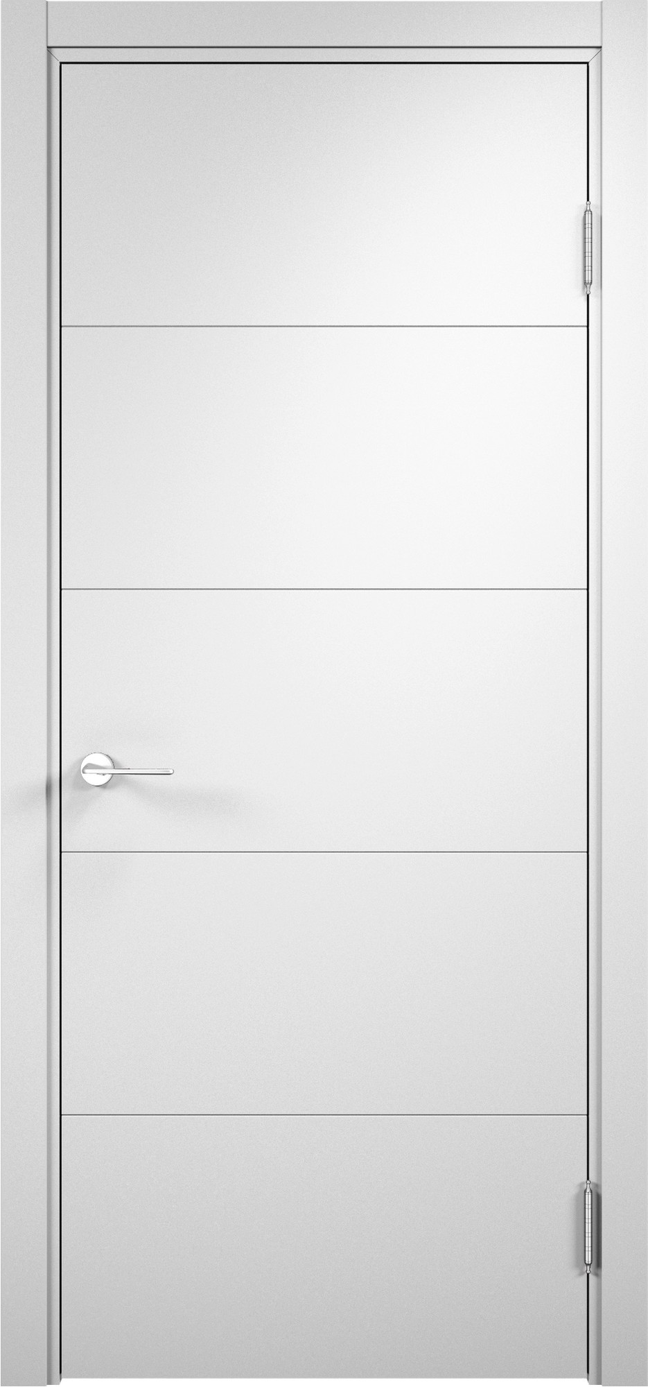 Изображение товара Дверь межкомнатная глухая Турин 60x200 см, ПВХ, цвет белый