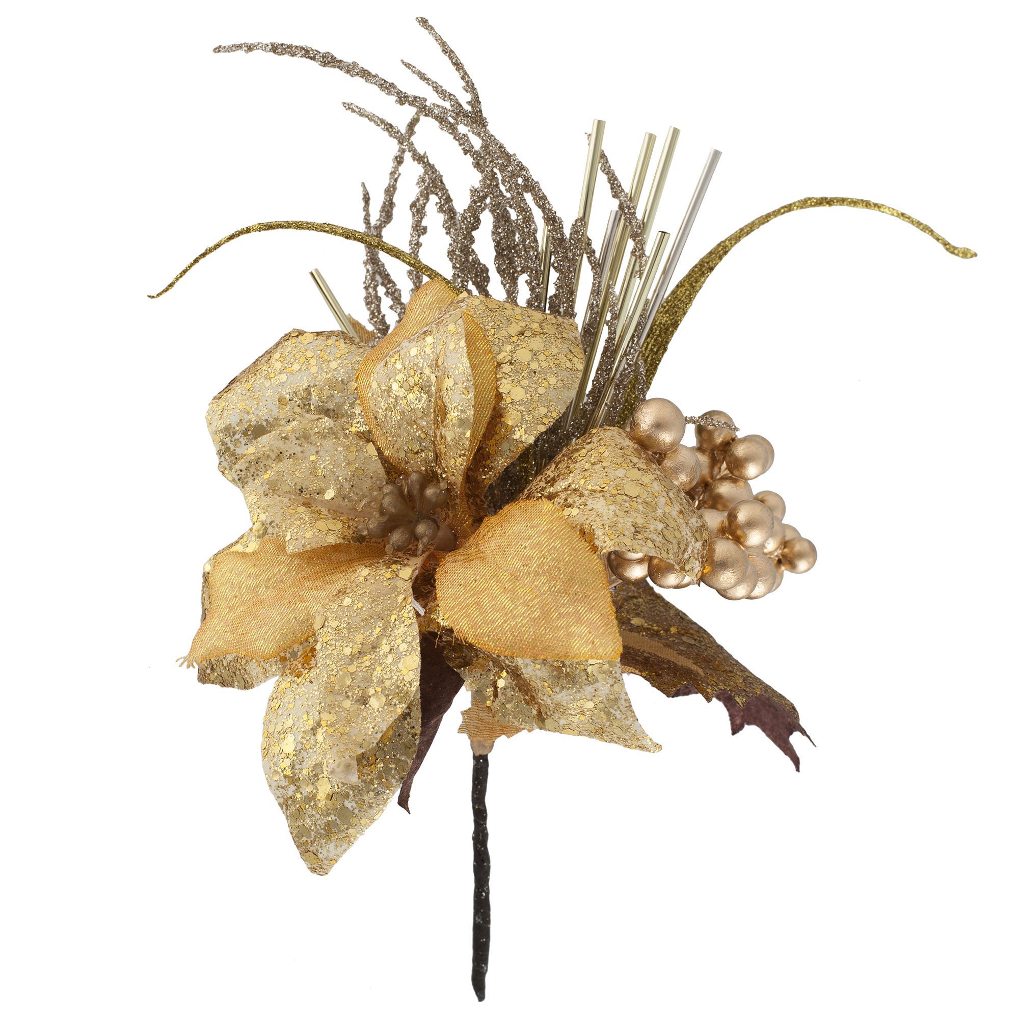 Изображение товара Ёлочное украшение «Веточка» 20 см, цвет золотой