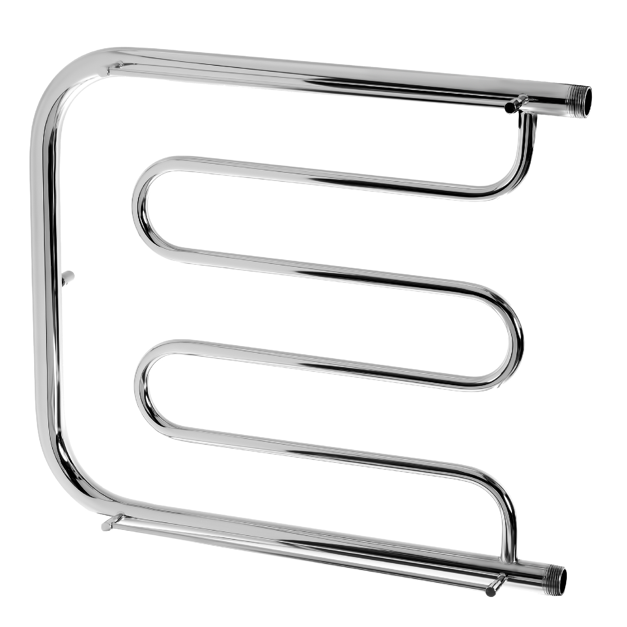 Изображение товара Водяной полотенцесушитель U-образный Equation боковое подключение 50x60 см нержавеющая сталь