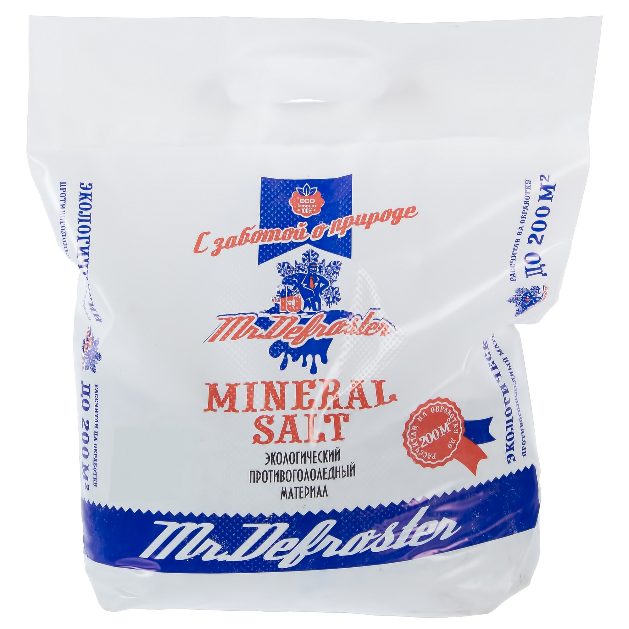 Изображение товара Противогололедный реагент Минеральная соль 10 кг для обработки снега