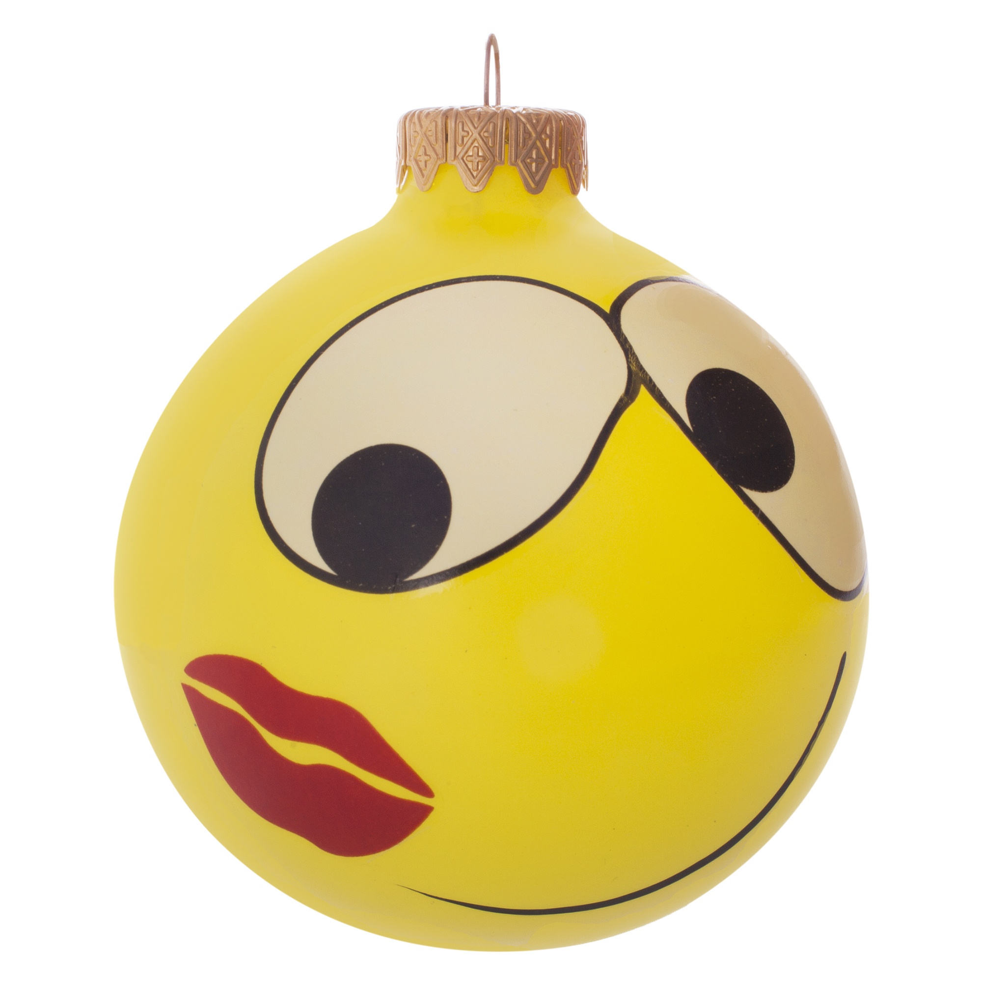 Изображение товара Шар ёлочный «Смайлики» 8 см