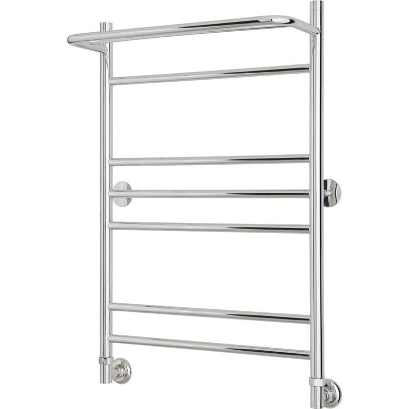 Изображение товара Водяной полотенцесушитель с полкой Сумержа ВПС-38 нержавеющая сталь 80 см серебристый Хром