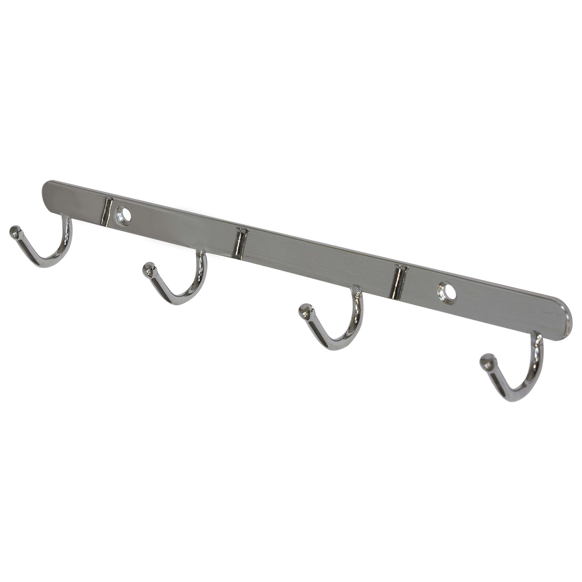 Изображение товара Планка 4 крючка Аквадекор 26 см цвет хром для ванной