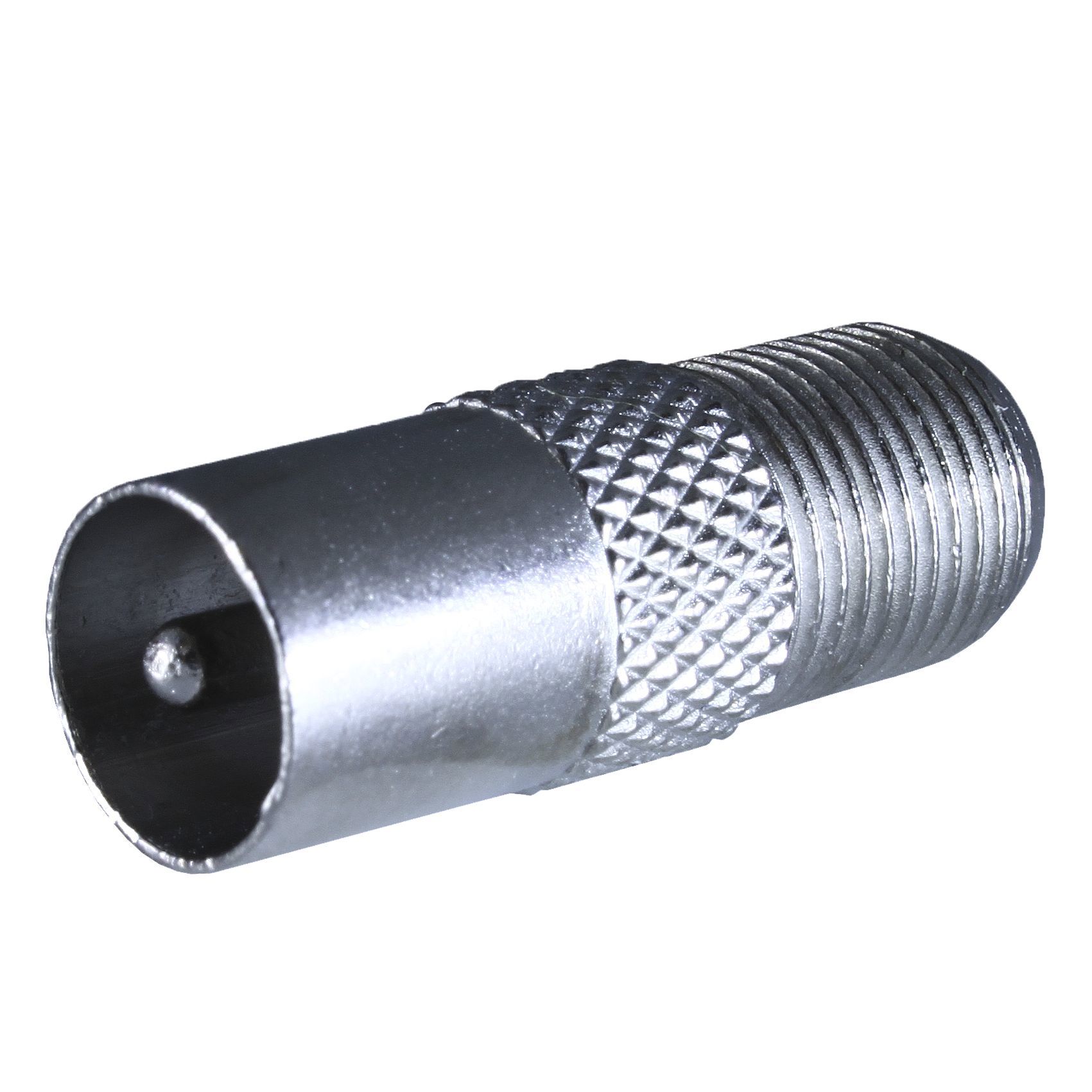 Изображение товара Переходник с F гнезда на TV штекер металл