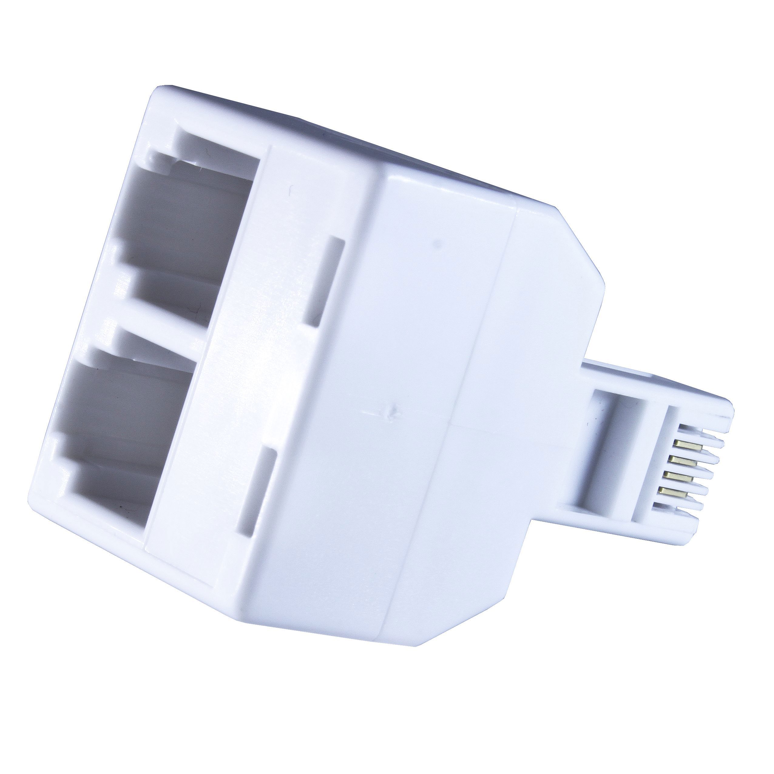 Изображение товара Переходник телефонный со штекера на 2 гнезда RJ-11