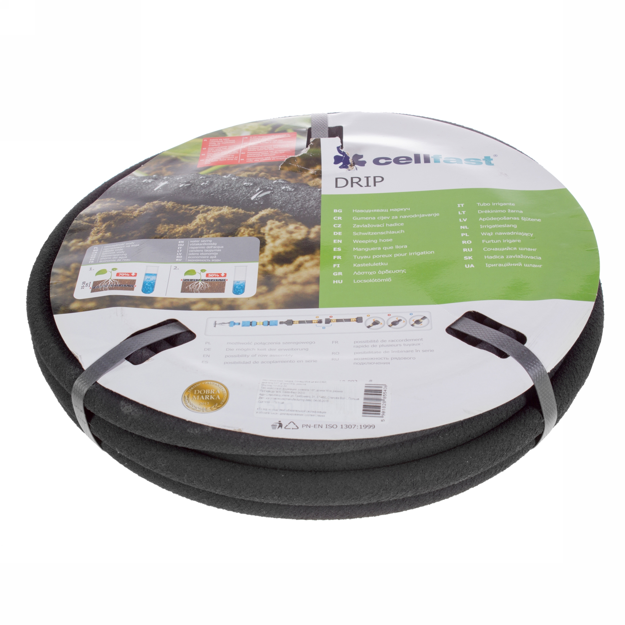 Изображение товара Шланг сочащийся  Cellfast 12.5 мм 15 м, резина