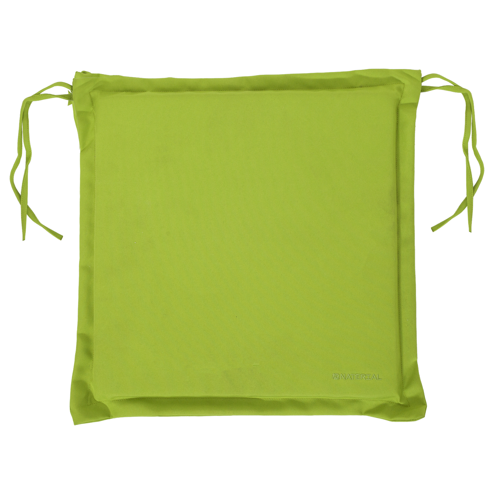 Изображение товара Подушка для стула зелёная 43х43 см, полиэстер