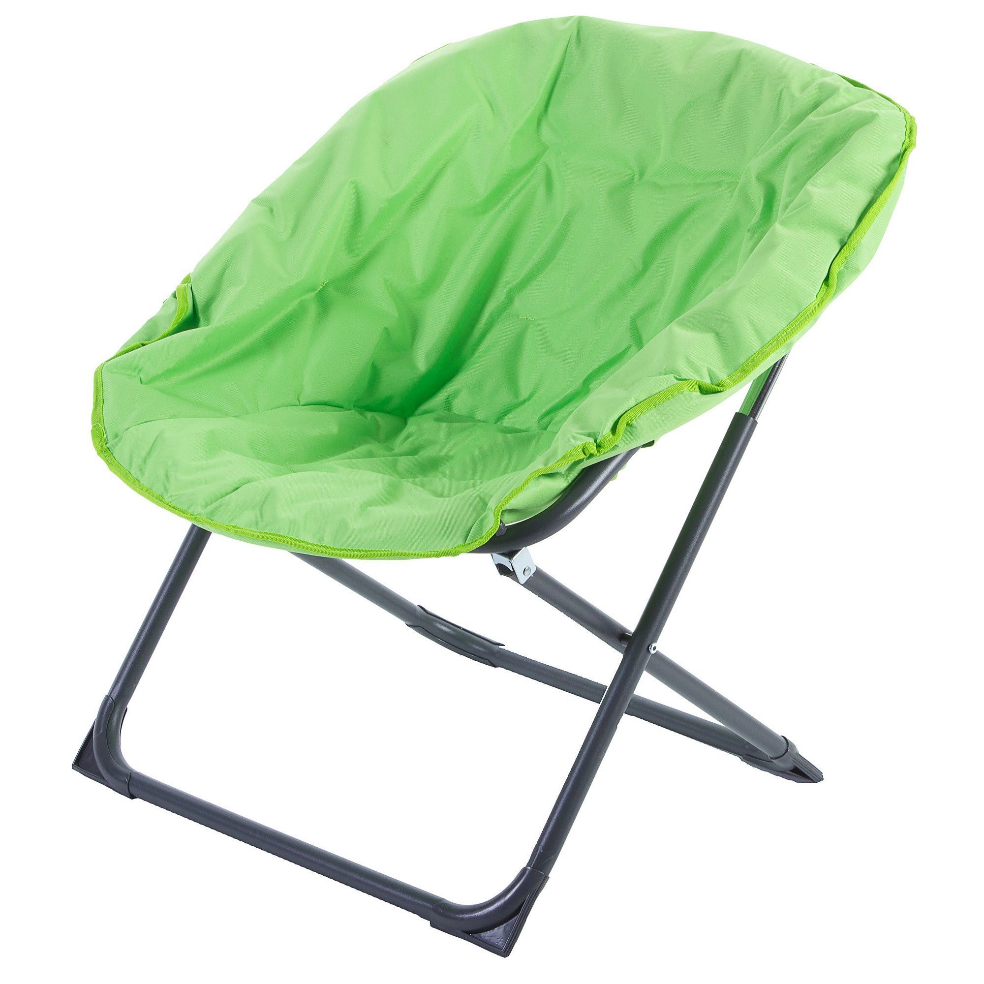 Изображение товара Садовый стул круглый складной зелёный 880x805x780 мм