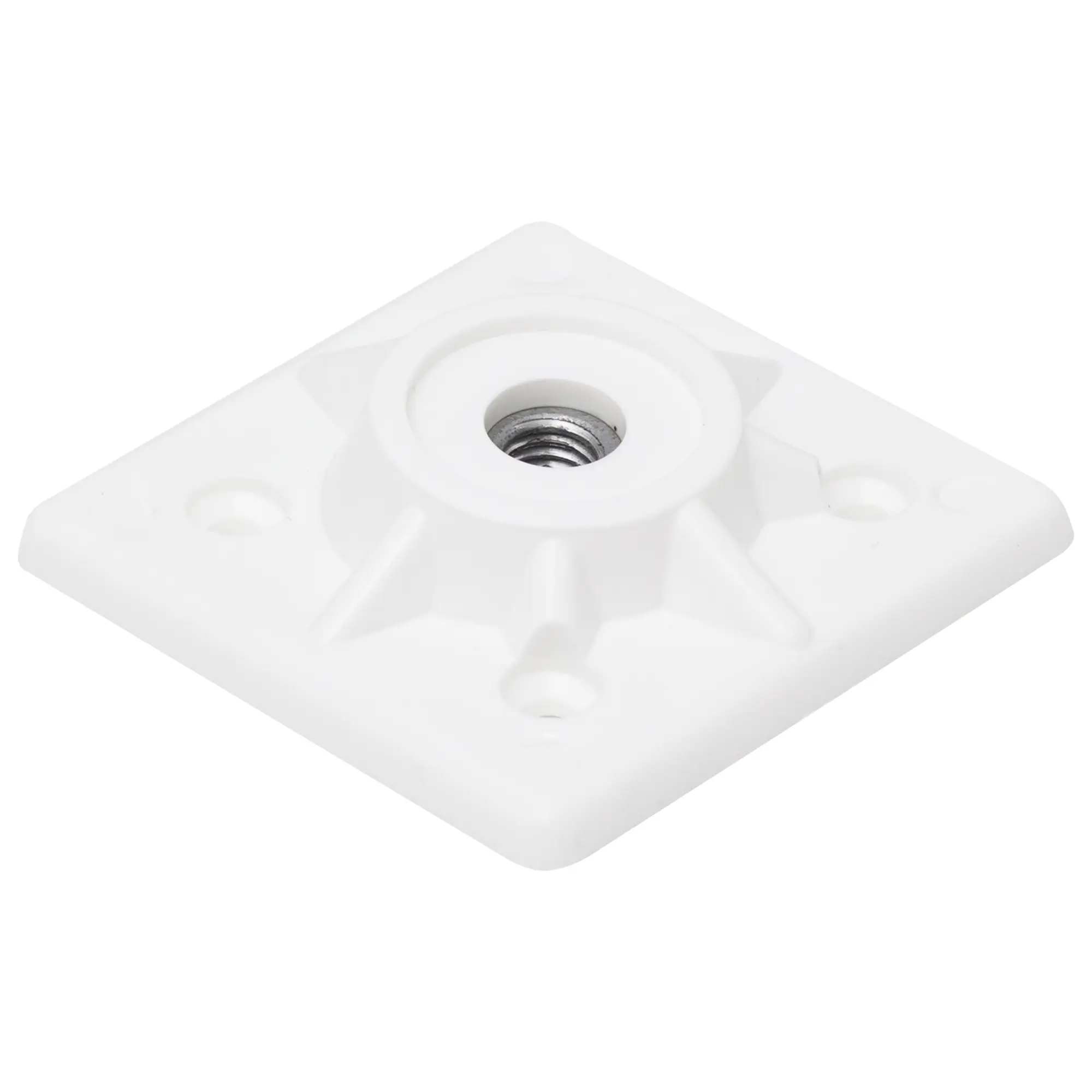 Держатель ножки табурета 10 мм цвет белый, 2 шт.