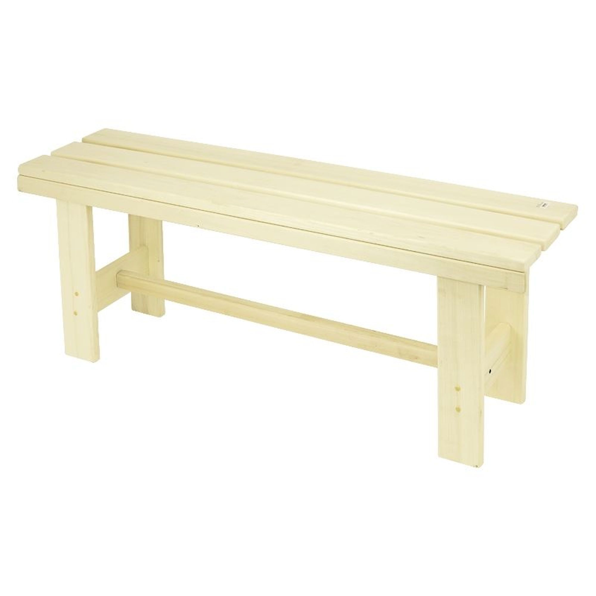 Изображение товара Сборная деревянная лавочка для сада и сауны из липы 1200x420 мм