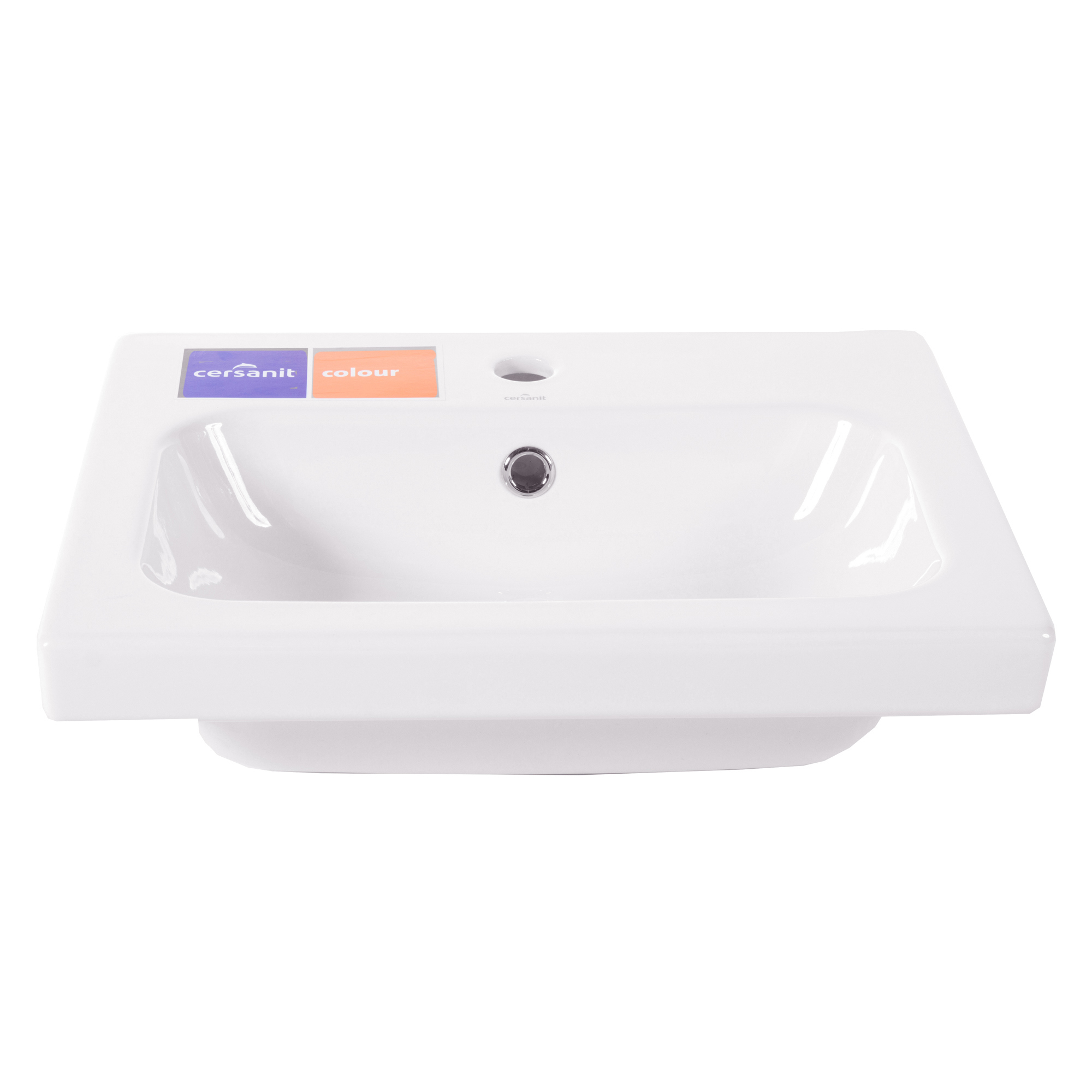 Изображение товара Керамическая раковина Cersanit Colour 50 см белая