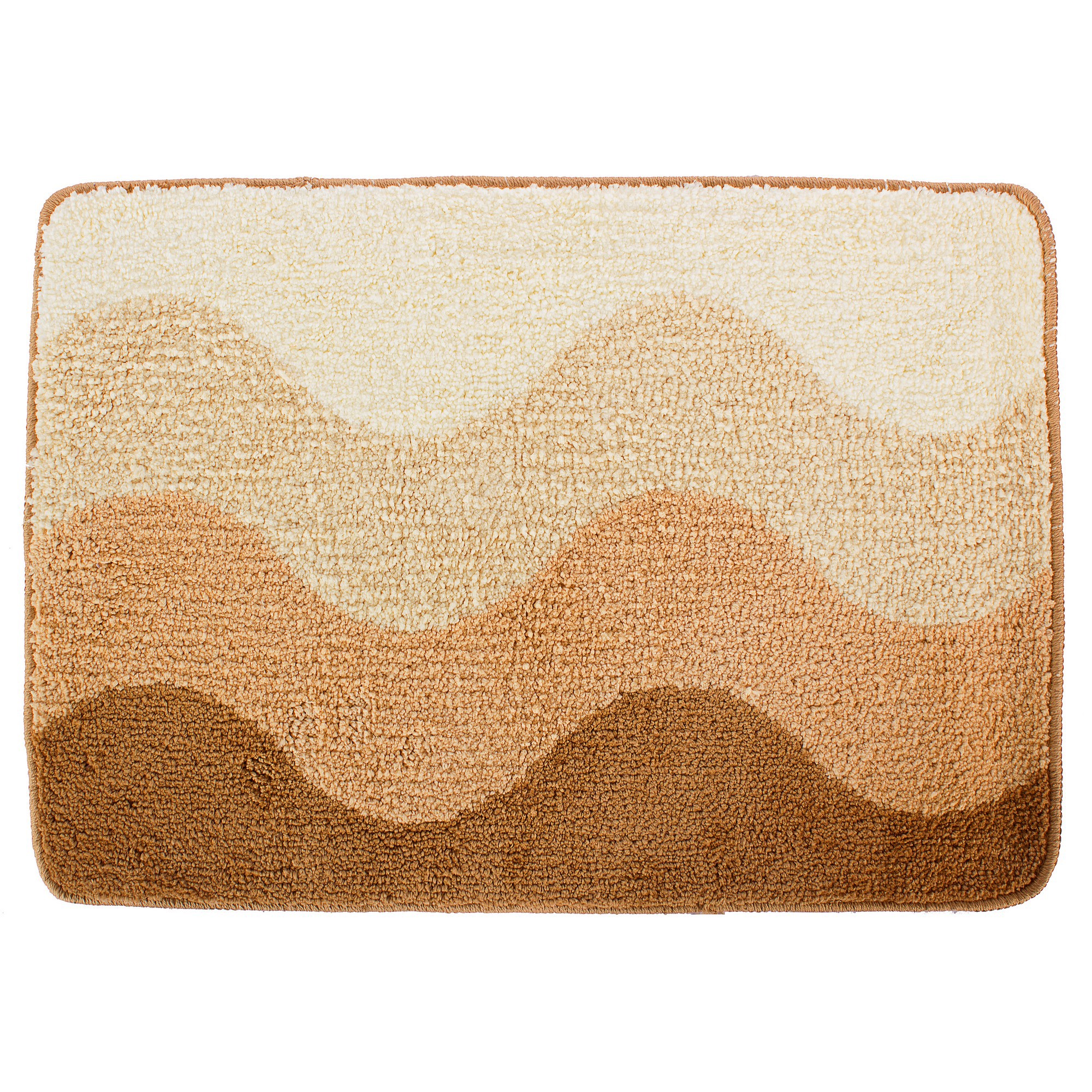 Изображение товара Коврик для ванной комнаты «Rainbow» 50х70 см цвет бежевый