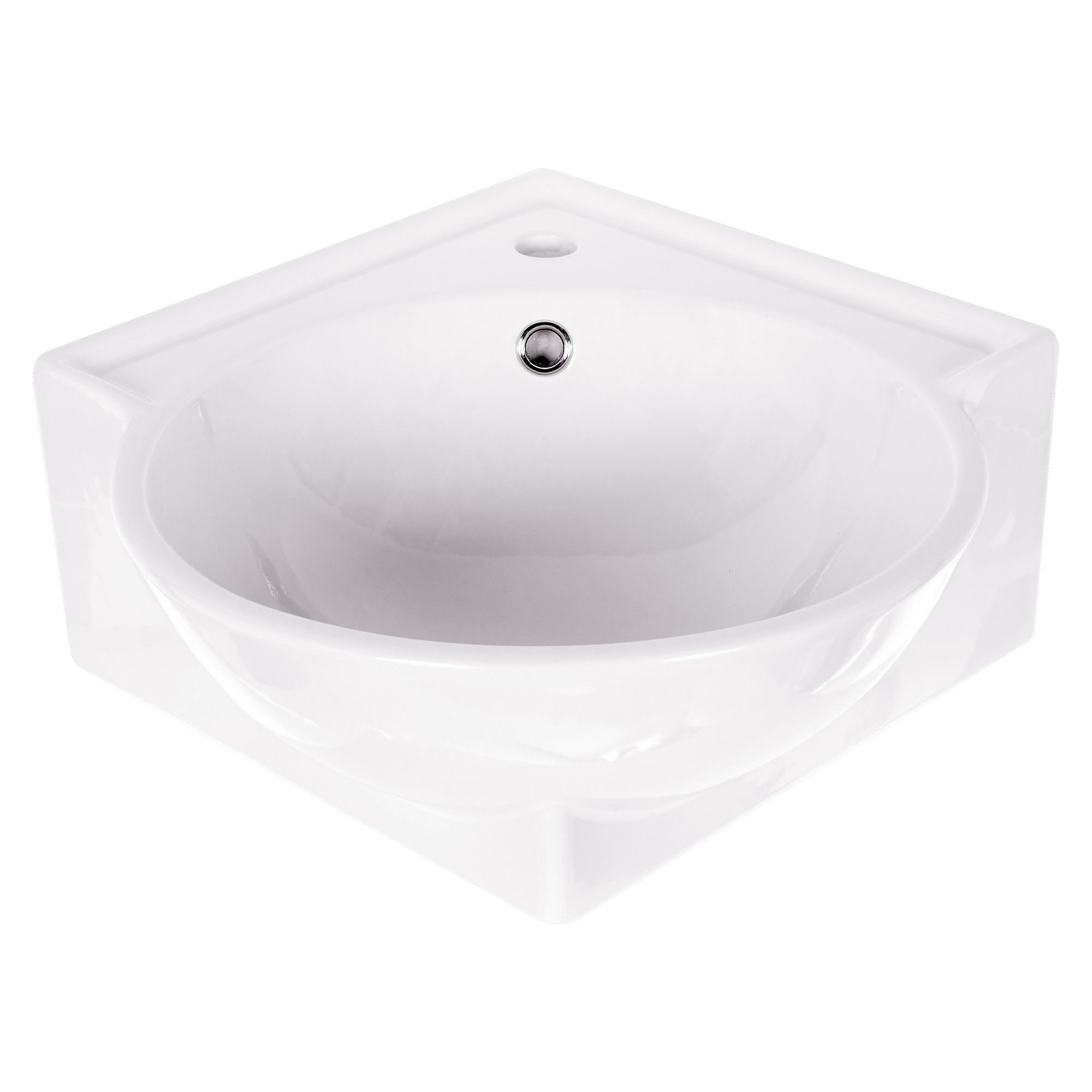 Изображение товара Раковина Aqwella Дельта 45 см белая керамическая с переливом